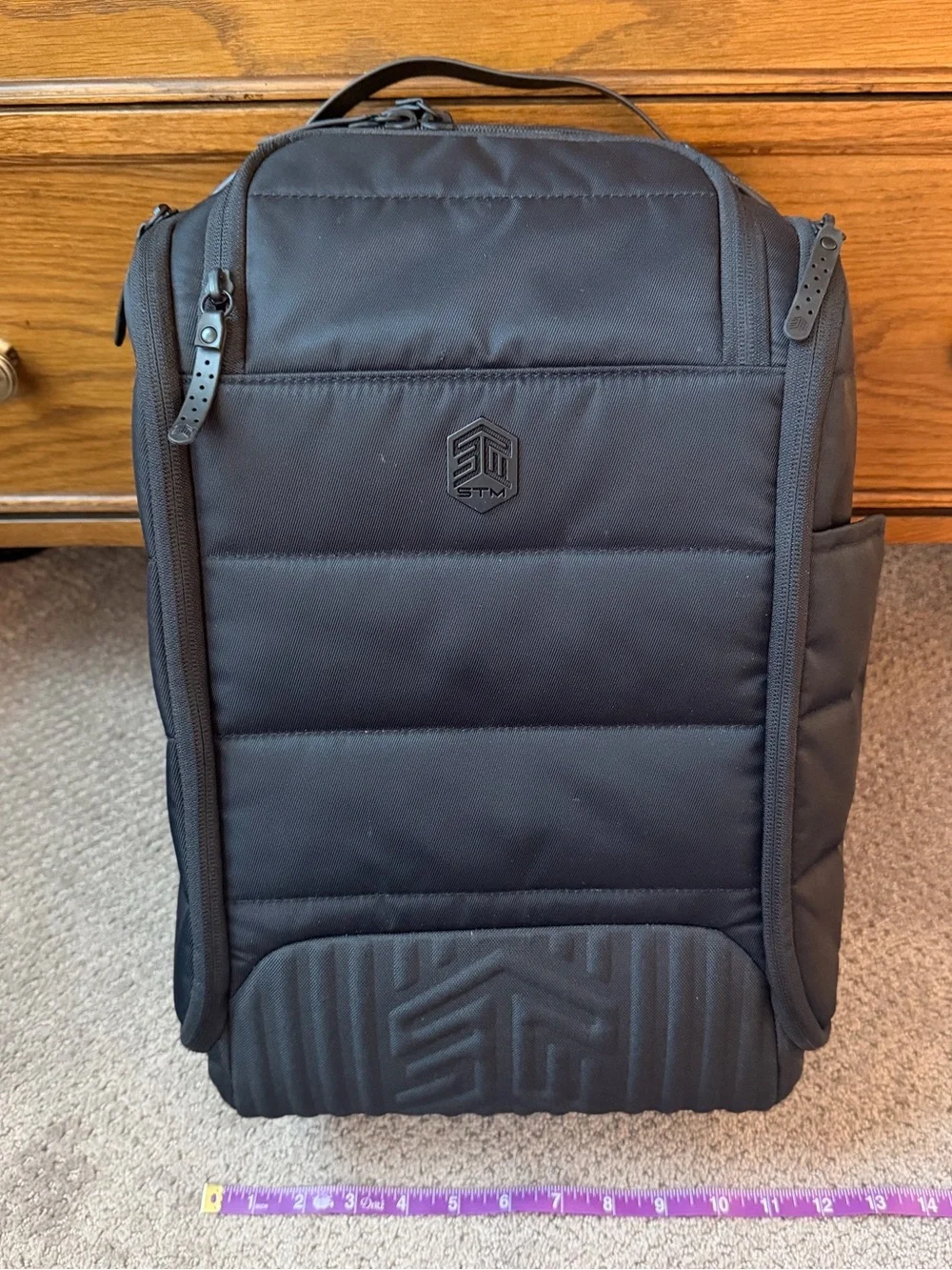 STM Black Padded Men’s Laptop Backpack